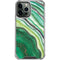 Kiwi Watercolor Geode iPhone 13 Pro Max Clear Case